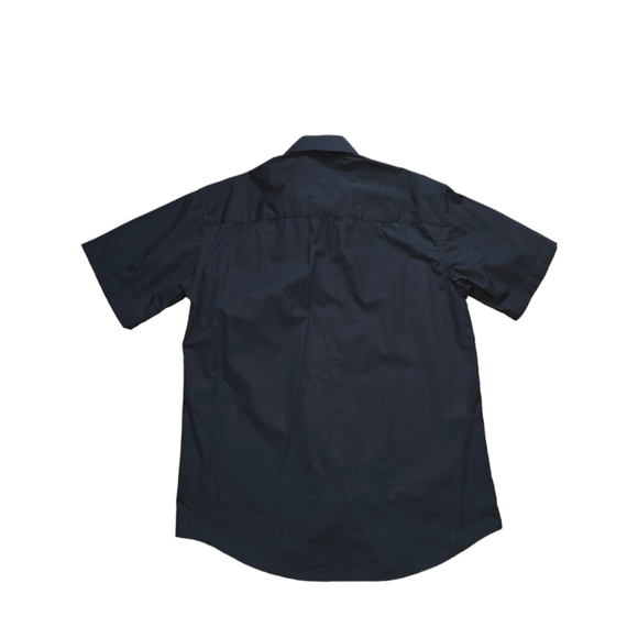 Geoberti Classic Fit Black Short Sleeve Button Down Shirt Size SMALL - Picture 4 of 4